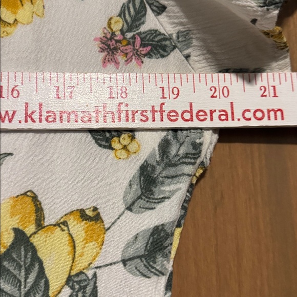 Rue 21 tie front lemon maxi dress 🍋 Womens XL 2 slit front Resort vacation Beach - Picture 14 of 15